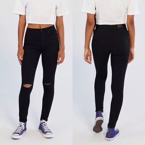 BDG Twig Ripped High-Waisted Skinny Jean - Black